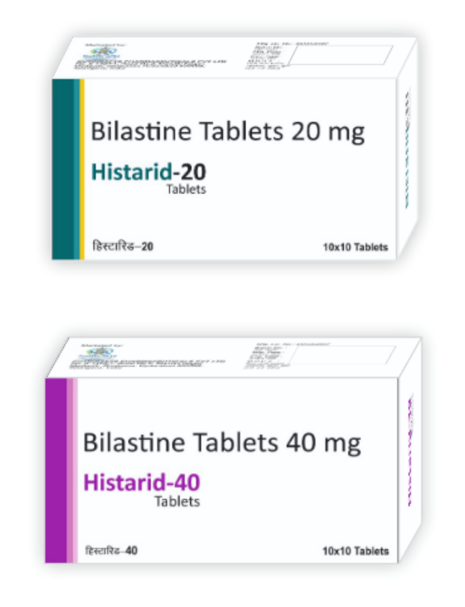 Histarid 20mg and 40mg
